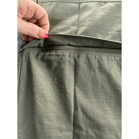 Rusty Billie green Rise Ripstop Zip Off Skirt Army Green Maxi Mini L NEW - Picture 4 of 11